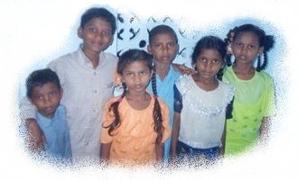 Fatherless children in Suryapet, south India